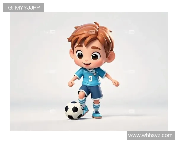 卡通风格足球明星拿球形象创意插画展示与分享